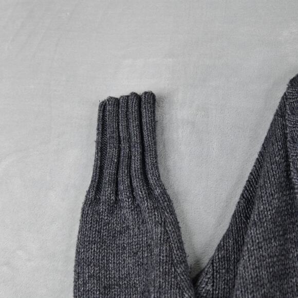 Old Navy Cardigan Womens Extra Large Dark Gray Open Front Belted Pockets - Picture 3 of 6